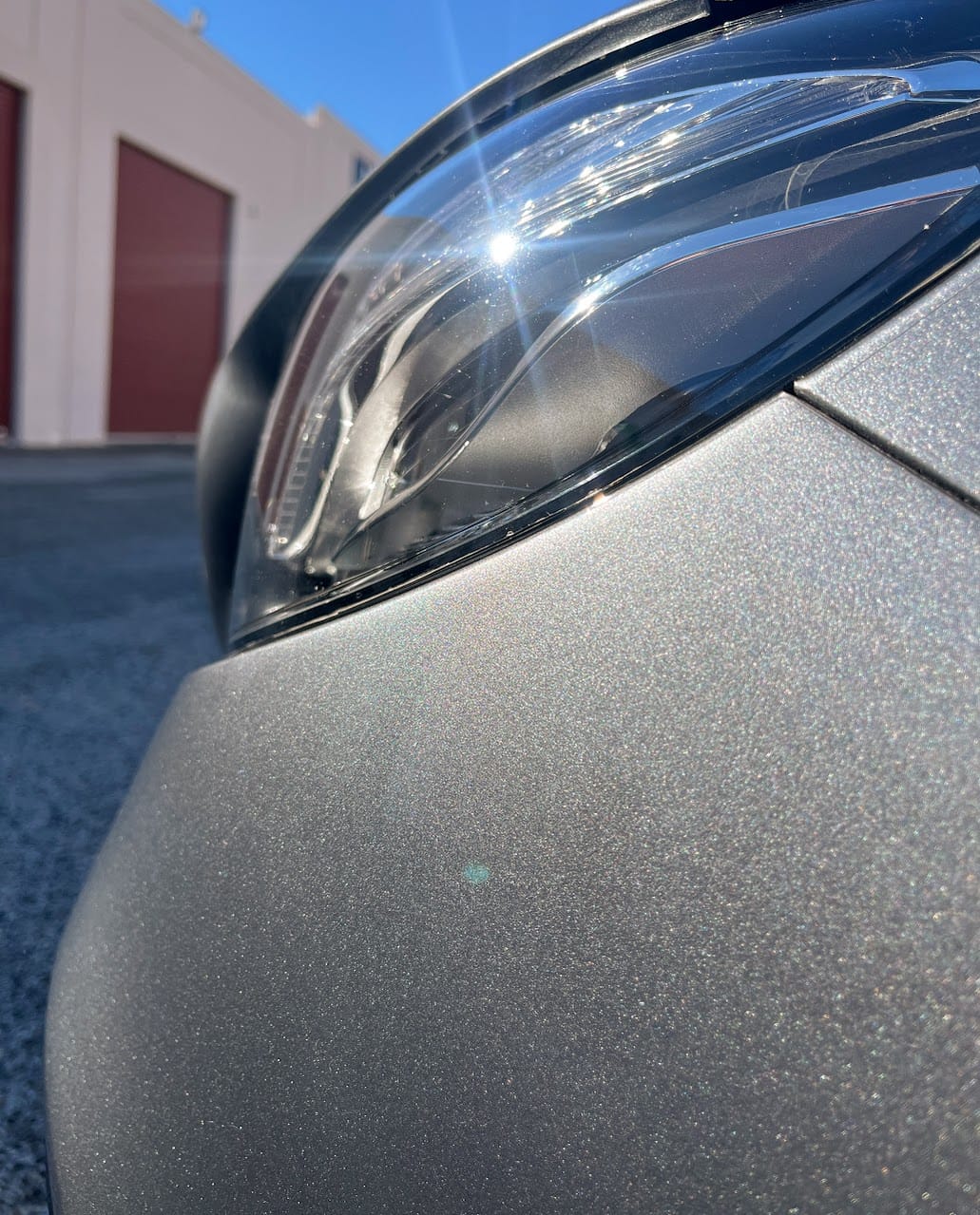 Mercedes E63 4MATIC Front Bumper PPF โ When Film Can Protect but Not Fix Bad Paint