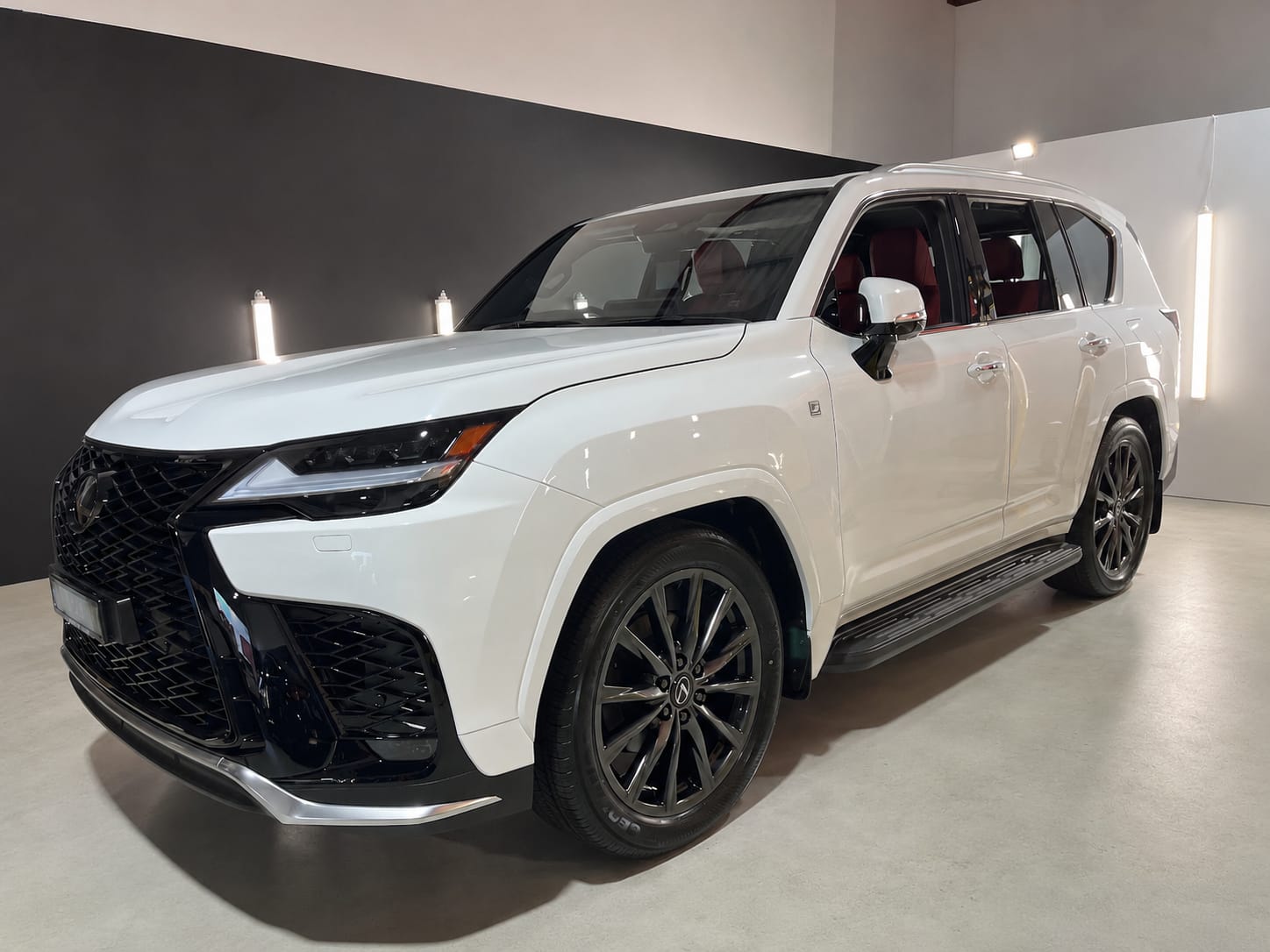 Lexus LX600 FMJ Coating and Interior Protection โ Pearl White With Red Leather