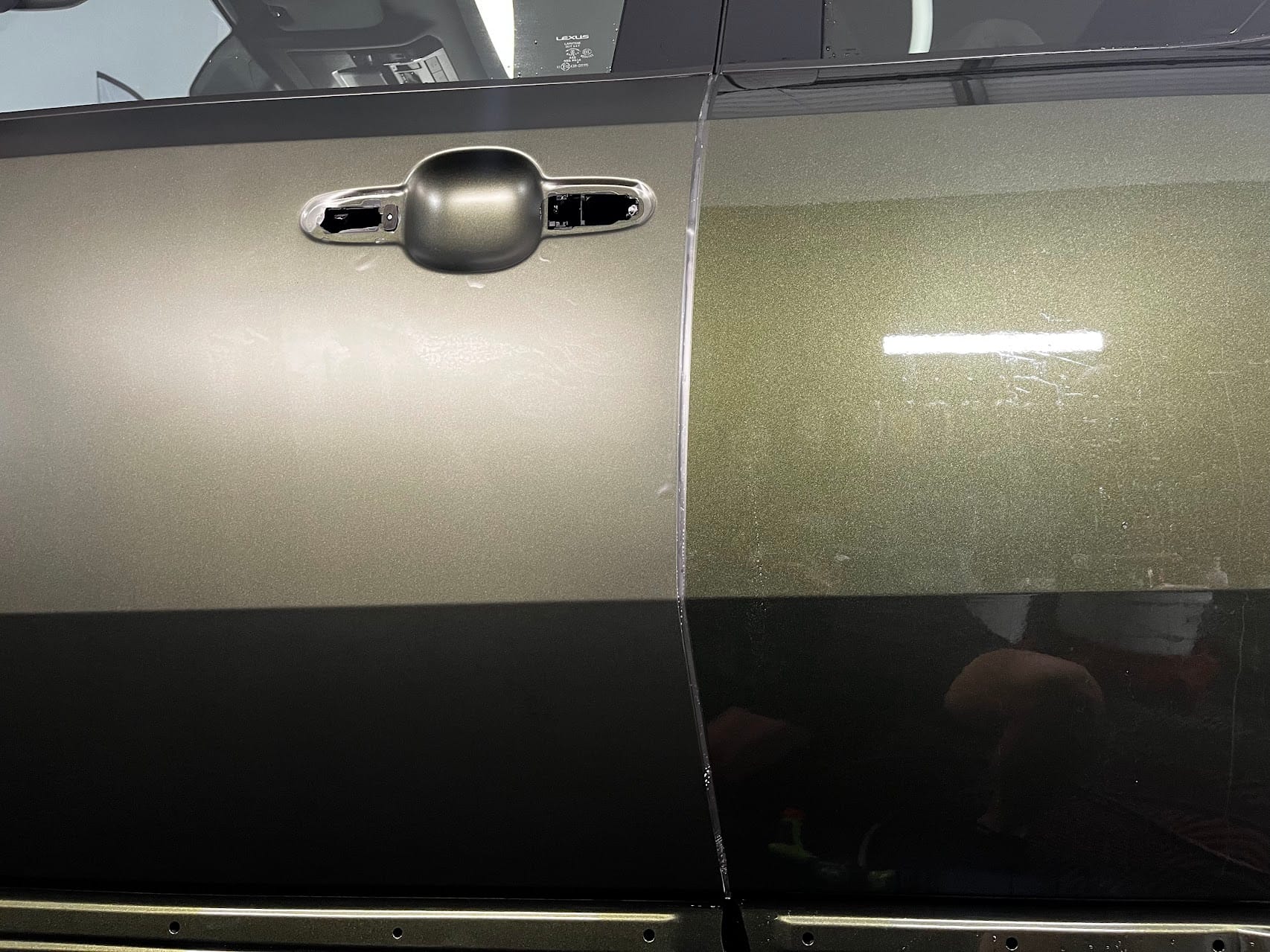 Lexus GX550 Clear Matte PPF โ Turning Gloss Green Into a Matte Finish