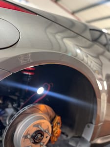Nissan 350Z rear guard rolling - after view
