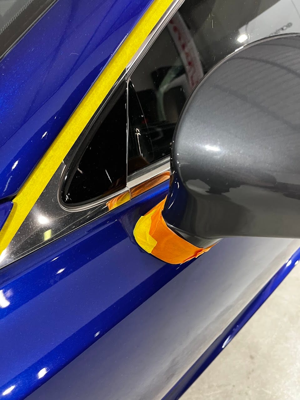 Complete Blow-Drying Before Masking a Vehicle