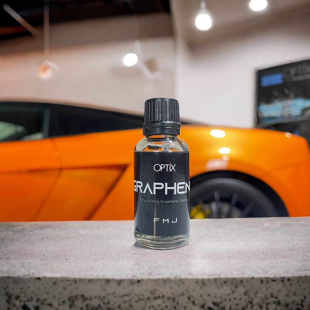 FMJ optixnano graphene coating Premium car detailing inside AutoFX WA workshop in O'Connor Perth