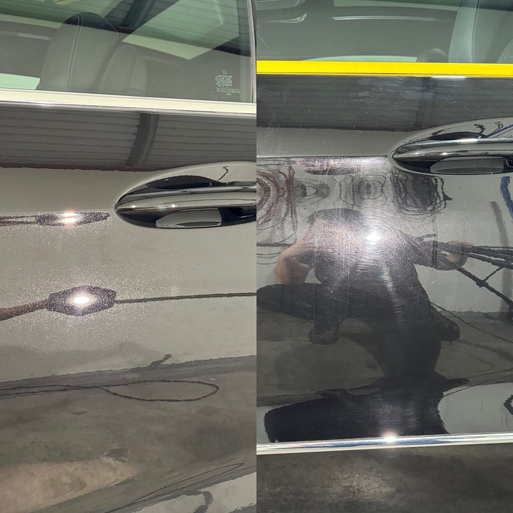 paint correction Perth swirl removal before after