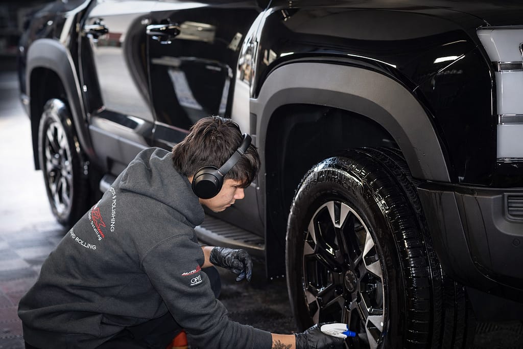 Premium car detailing inside AutoFX WA workshop in O'Connor Perth