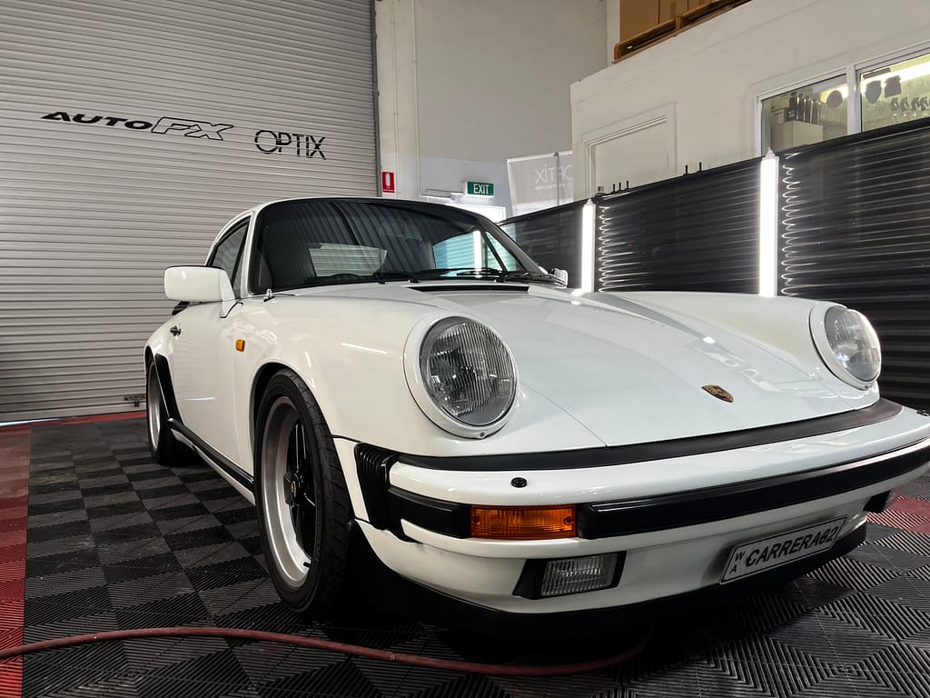 Premium car detailing inside AutoFX WA workshop in O'Connor Perth